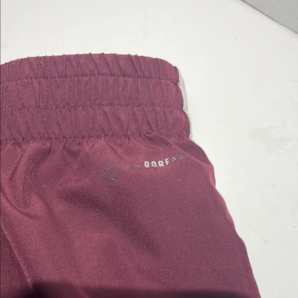 Adidas Red Athletic Shorts Lightweight Polyester - Picture 4 of 8